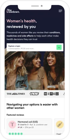 The Lowdown mobile app screen